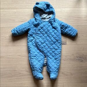 Baby Gap Denim Quilted Bunting Suit